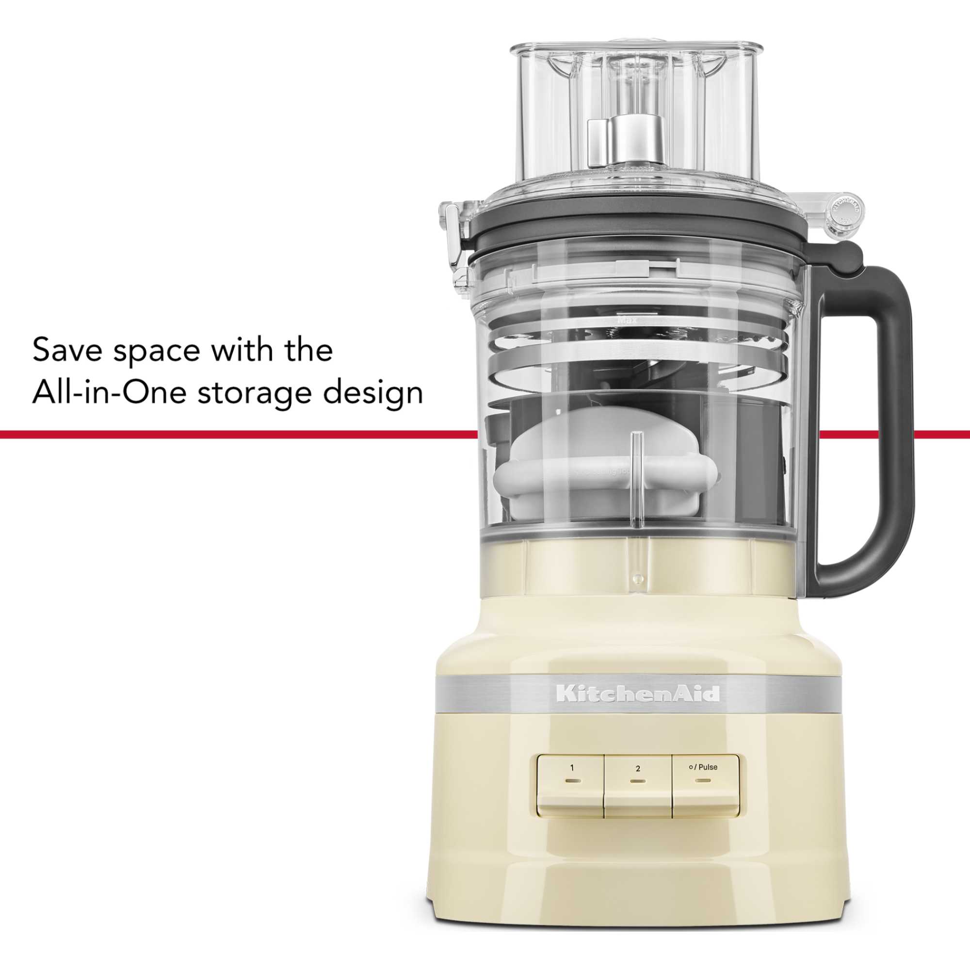 Kitchenaid, 3.1l Compact Food Processor. Chop, Shred, Slice, Dice Knead, Mix And Purée - Image 4